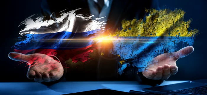 Russia Ukraine conflict illustration
