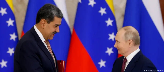 Vladimir Putin and Nicolas Maduro at the Kremlin in May 2025