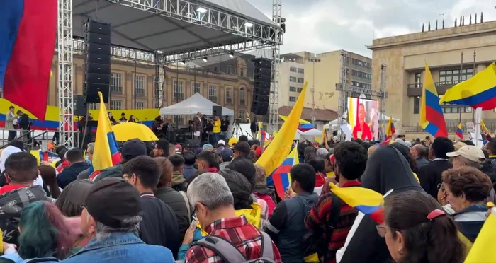 Thousands of people took to the streets. PHOTO: Facebook video capture/Washington Blade