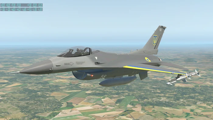Ukrainian F 16 plane/PHOTO: X