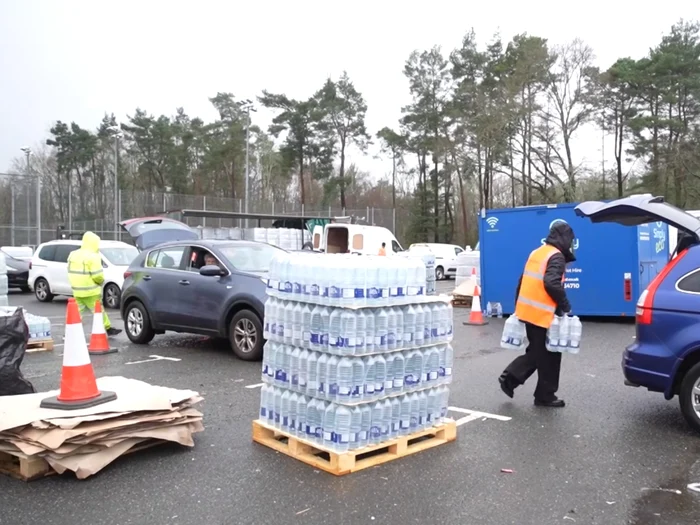 30,000 homes in Kent and Sussex left without water/PHOTO: Video capture Daily Express