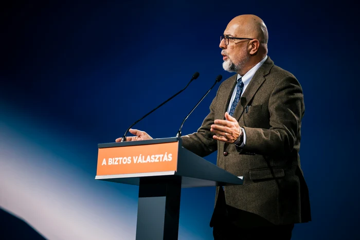 Președintele UDMR, Hunor Kelemen, a vorbit la congresul FIDESZ din Budapesta. FOTO: Arhivă personală