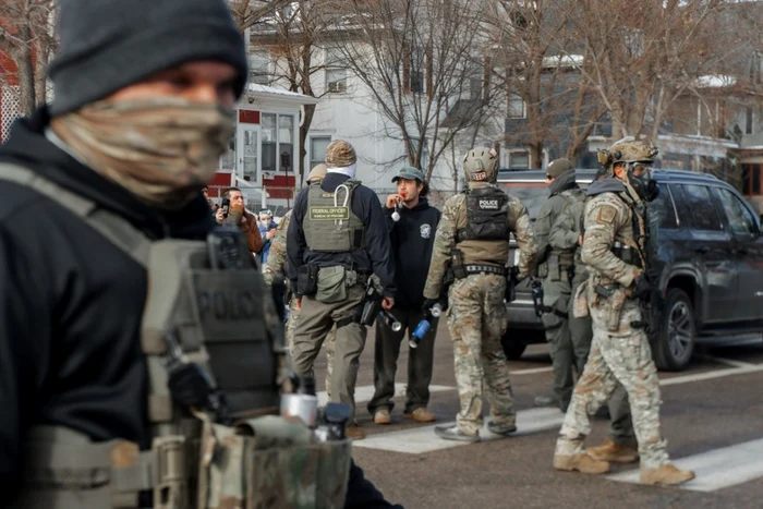 Immigration Service Agents - Minneapolis. PHOTO EPA-EFE