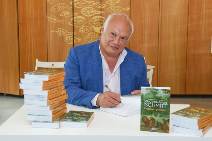 Eric-Emmanuel Schmitt, on the 9th place in the list of best-selling authors PHOTO Daniel Angelescu