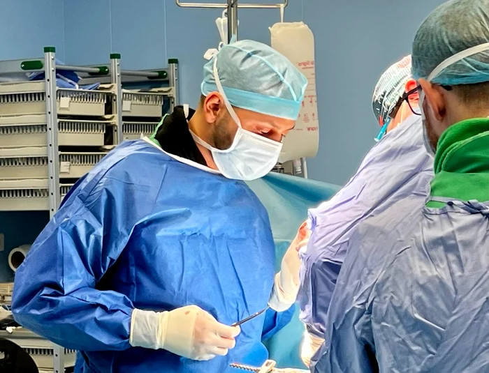 Doctor Raul Doroftei in the operating room