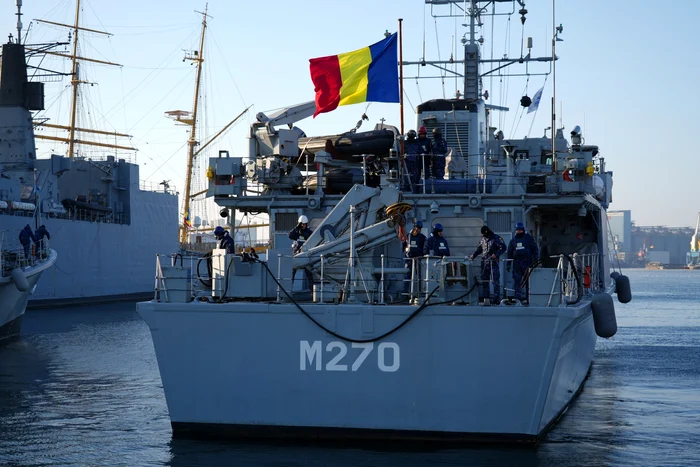 Romanian mine hunter M 270. PHOTO FB Romanian Naval Forces