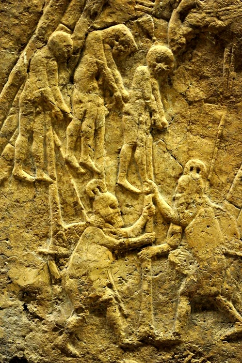 People impaled by Assyrians PHOTO Osama SM Amin