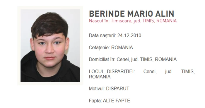 murdered child Cenai Timiş photo Romanian Police png