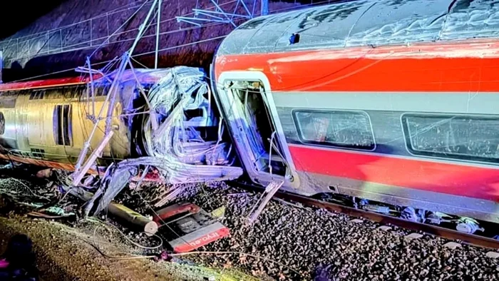 The railway accident in Córdoba/PHOTO: X @Sandra Romandia