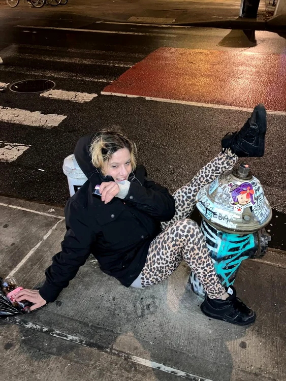 Charlotte Năstase says she lives on the streets. Instagram photo