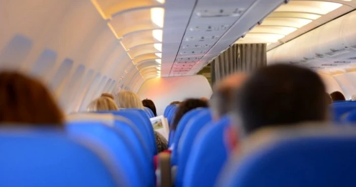 Passengers in an airplane