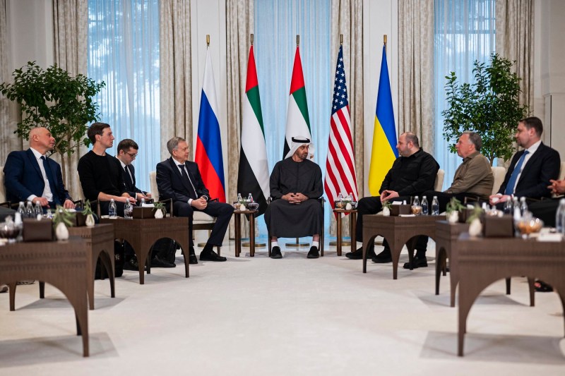 The first message after the end of direct Russia-Ukraine-US peace talks hosted by the United Arab Emirates