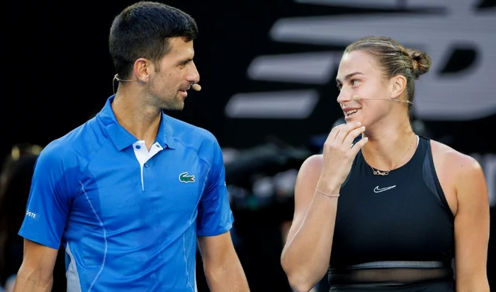 Novak Djokovic and Arina Sabalenka Photo/Profimedia 