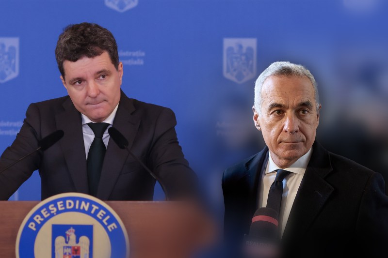President Nicușor Dan and Călin Georgescu. Collage: Ion Mateș. Photo: Inquam Photos and Profimedia