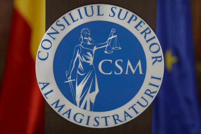 Press statements made by the president Daniel Grădinaru and Daniel Horodniceanu, vice president, at the end of the meeting to establish the new CSM, in Bucharest. PHOTO Inquam Photos / Octav Ganea
