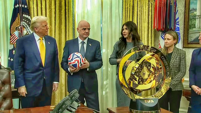 Trump and Infantino were often shoulder to shoulder PHOTO EPA