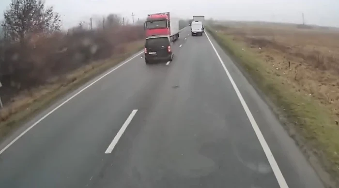 Accident Timiș county PHOTO: video capture