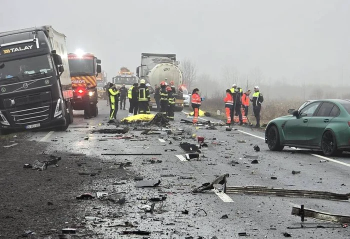 The accident in Lugojel/PHOTO: IPJ Timiș