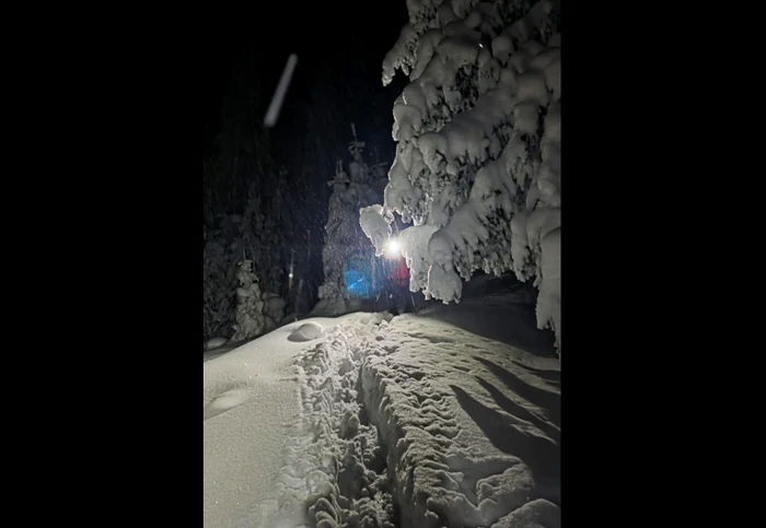 Two Ukrainian citizens were rescued. PHOTO: Salvamont Maramureș