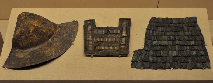 Pieces of armor and helmet of Dian warriors PHOTO wikipedia