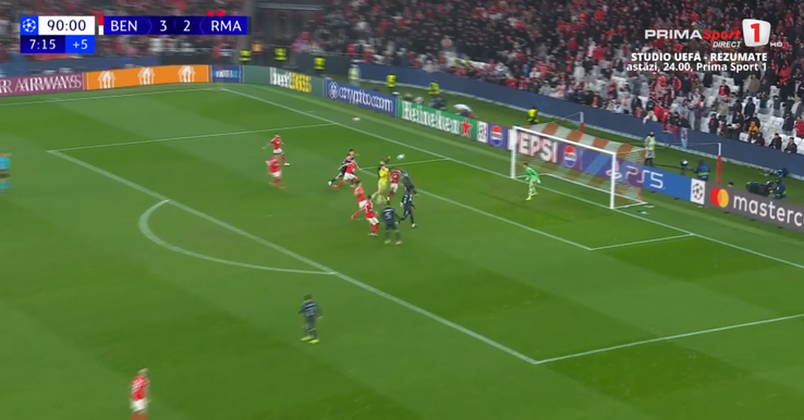 Trubin's goal / Photo: Prima Sport capture