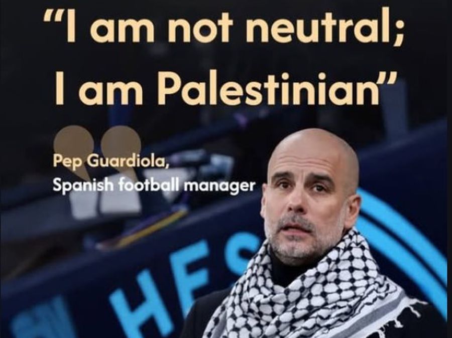 Pep Guardiola, pro-Palestine speech: 