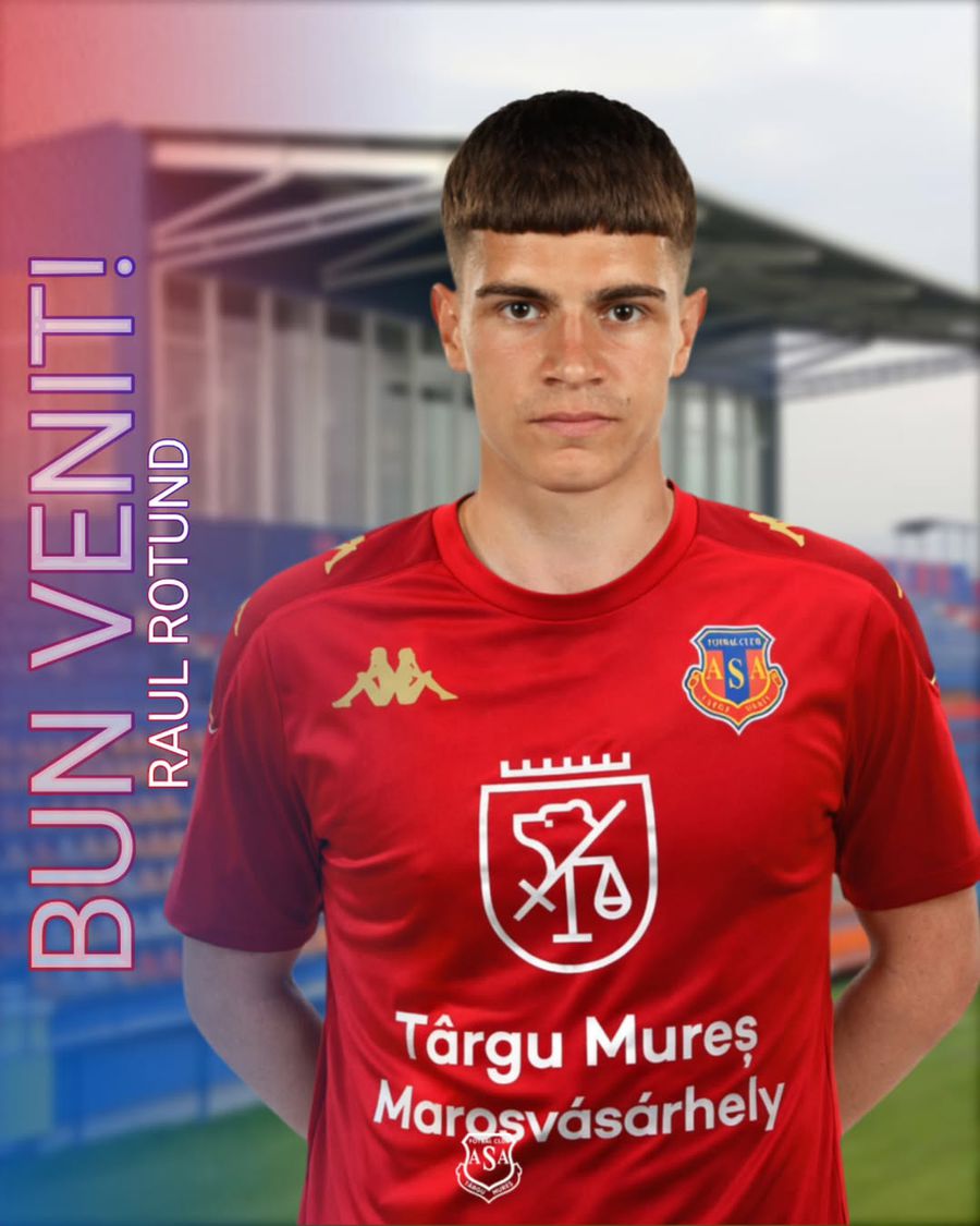 Raul Rotund, on loan from Dinamo to ASA Târgu Mureș // PHOTO: Instagram @asa.tg.mures Dinamo gave up their footballer this evening: