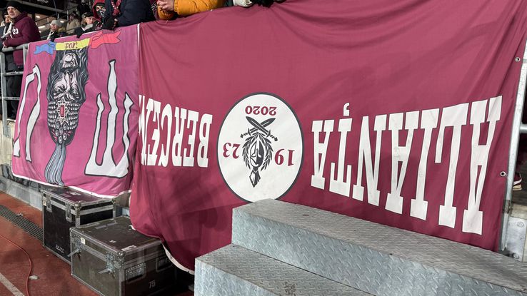 Peluza Nord Rapid at the match with Metaloglobus / photo: Andrei Furnigă (GSP.ro)