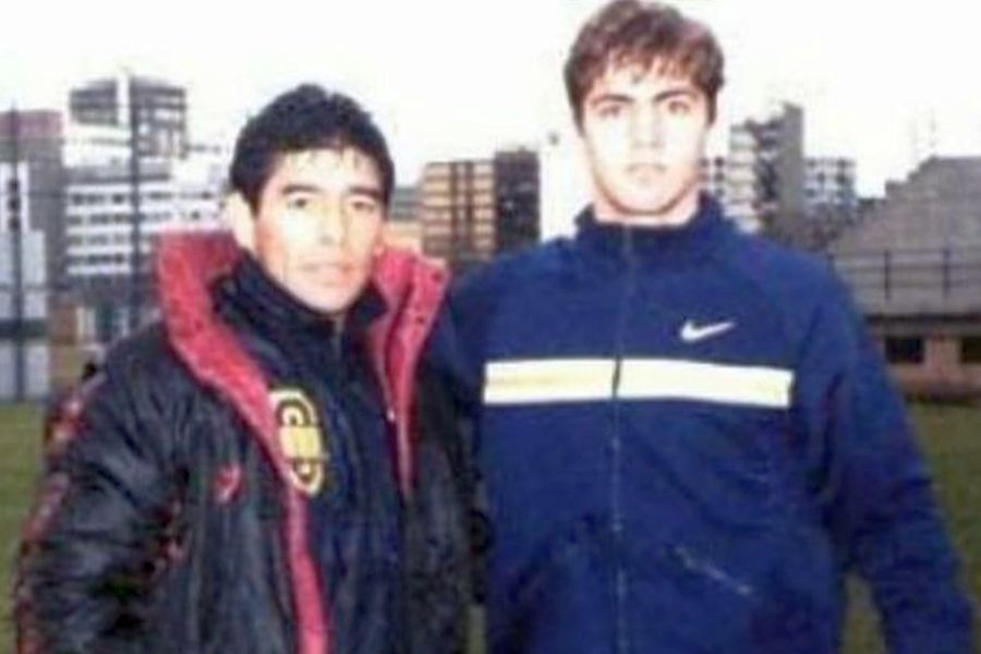 Elias Bazzi and Diego Maradona, a photo for eternity