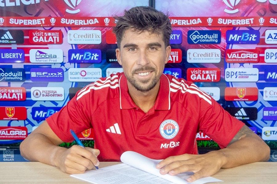 Pedro Nuno, the new player of Oțelul Galati: Nuno Pedro,