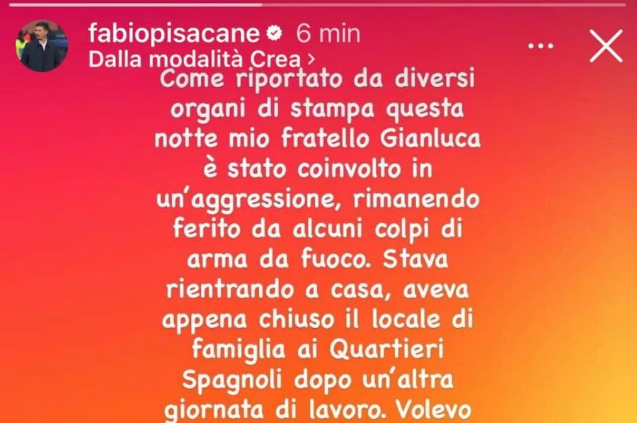 Like in the Wild West: Cagliari coach's brother, shot! » Gianluca Pisacane, wounded with two bullets