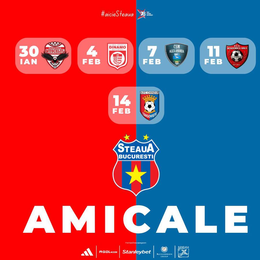 Steaua remains in the country for training and will play a friendly with Dinamo » The 
