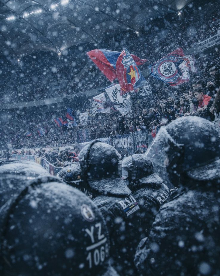 What would Superliga matches look like if they were played in the snow. Photo: Dan Filipciuc