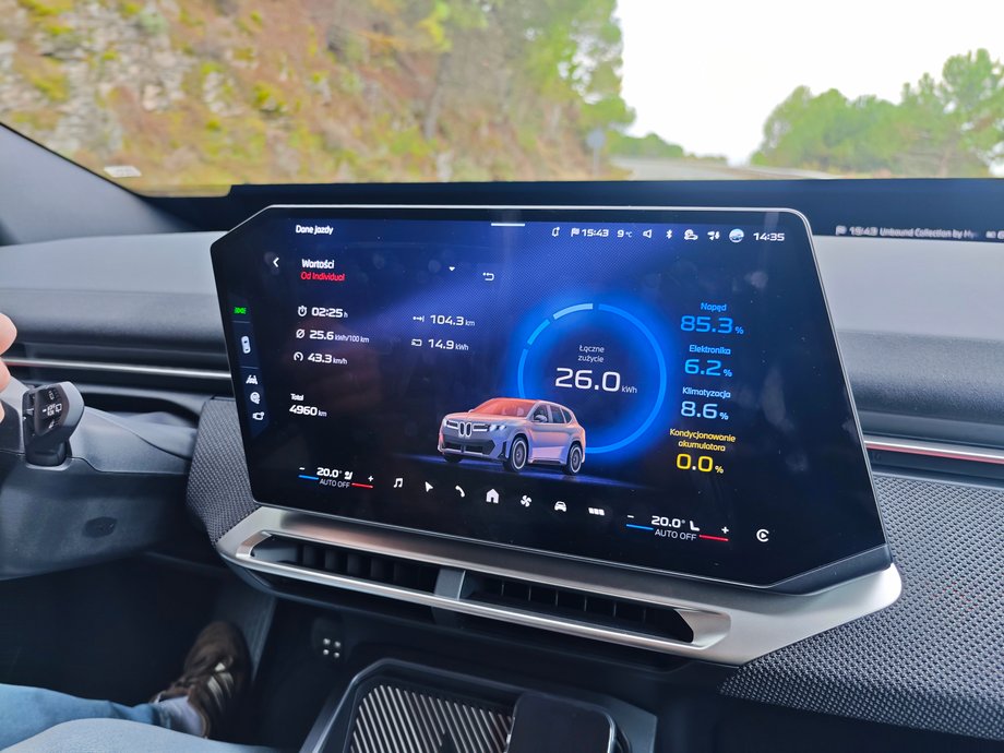 The interior of the new iX3