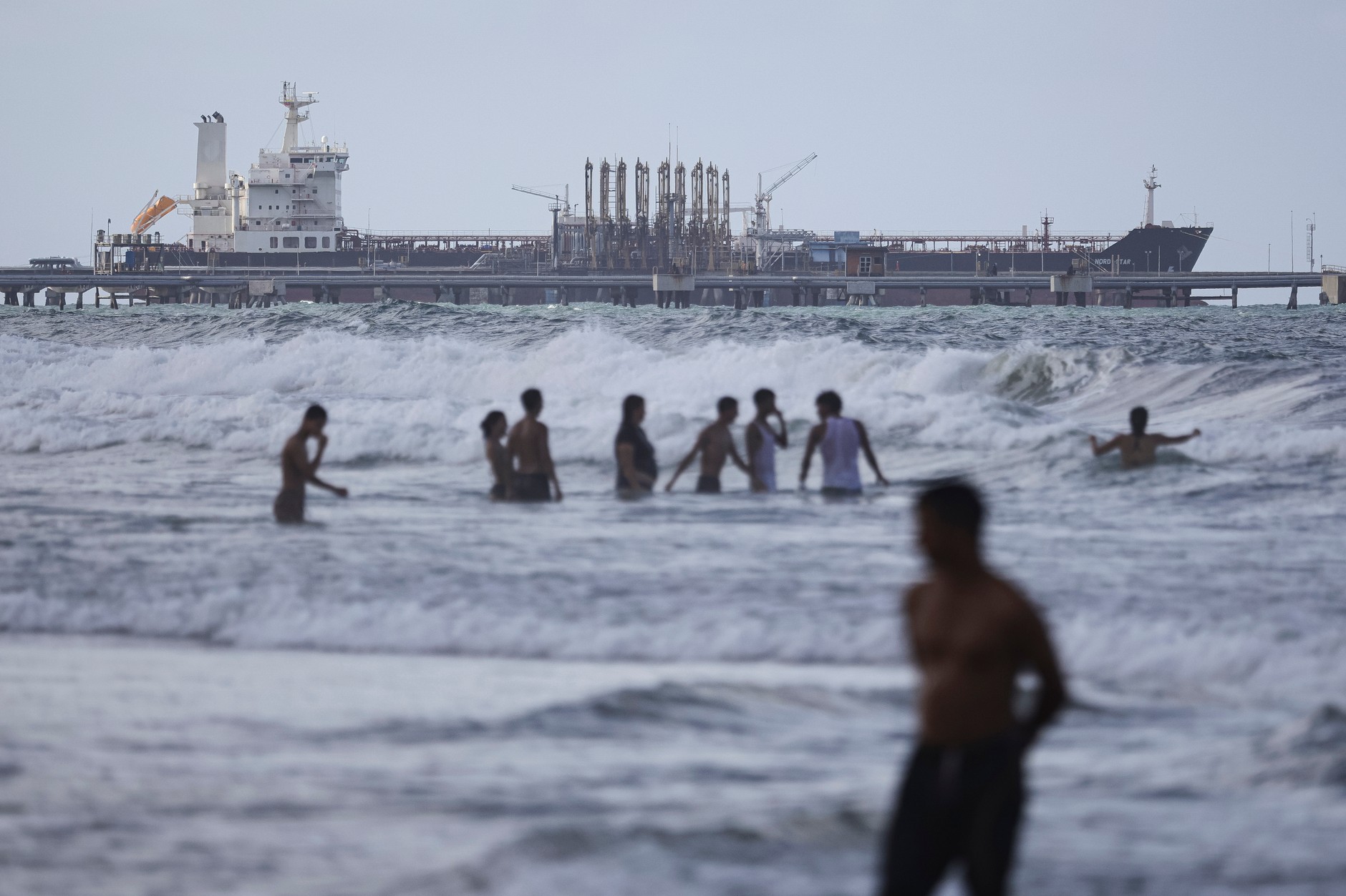 A tanker moored in the port at the El Palito refinery in Puerto Cabello, Venezuela, December 21, 2025.