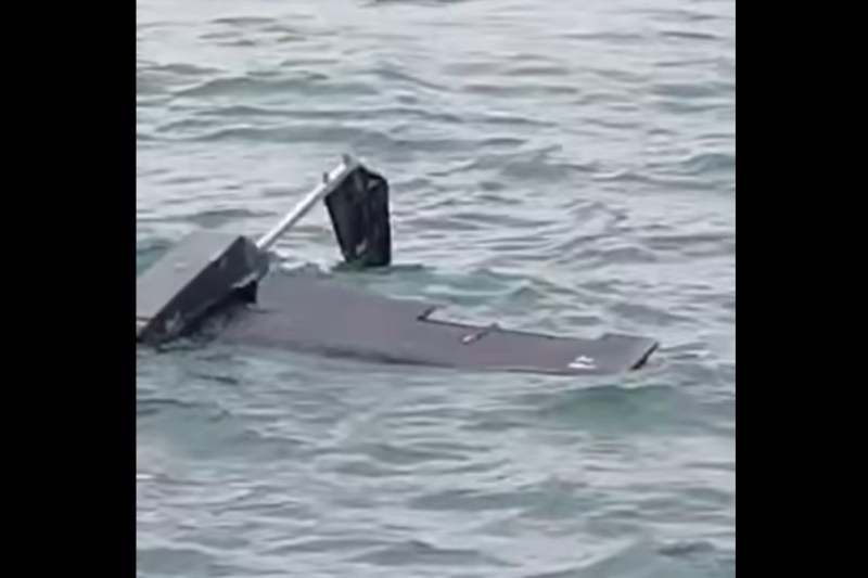 VIDEO Coastal alert: A drifting drone spotted at the entrance to Portul Midia