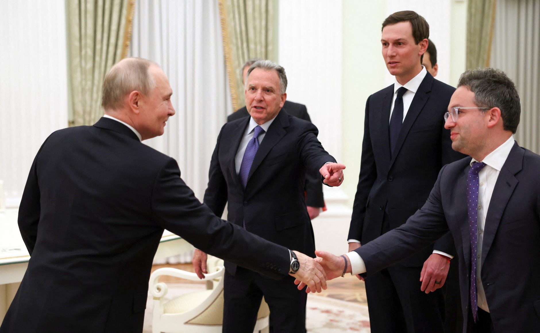 Vladimir Putin meeting with the American delegation in the Kremlin, January 22, 2026.