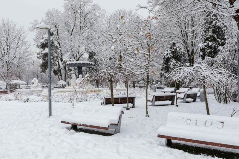 VIDEO Boc posts a video of him cleaning the snow in front of Cluj-Napoca City Hall: 