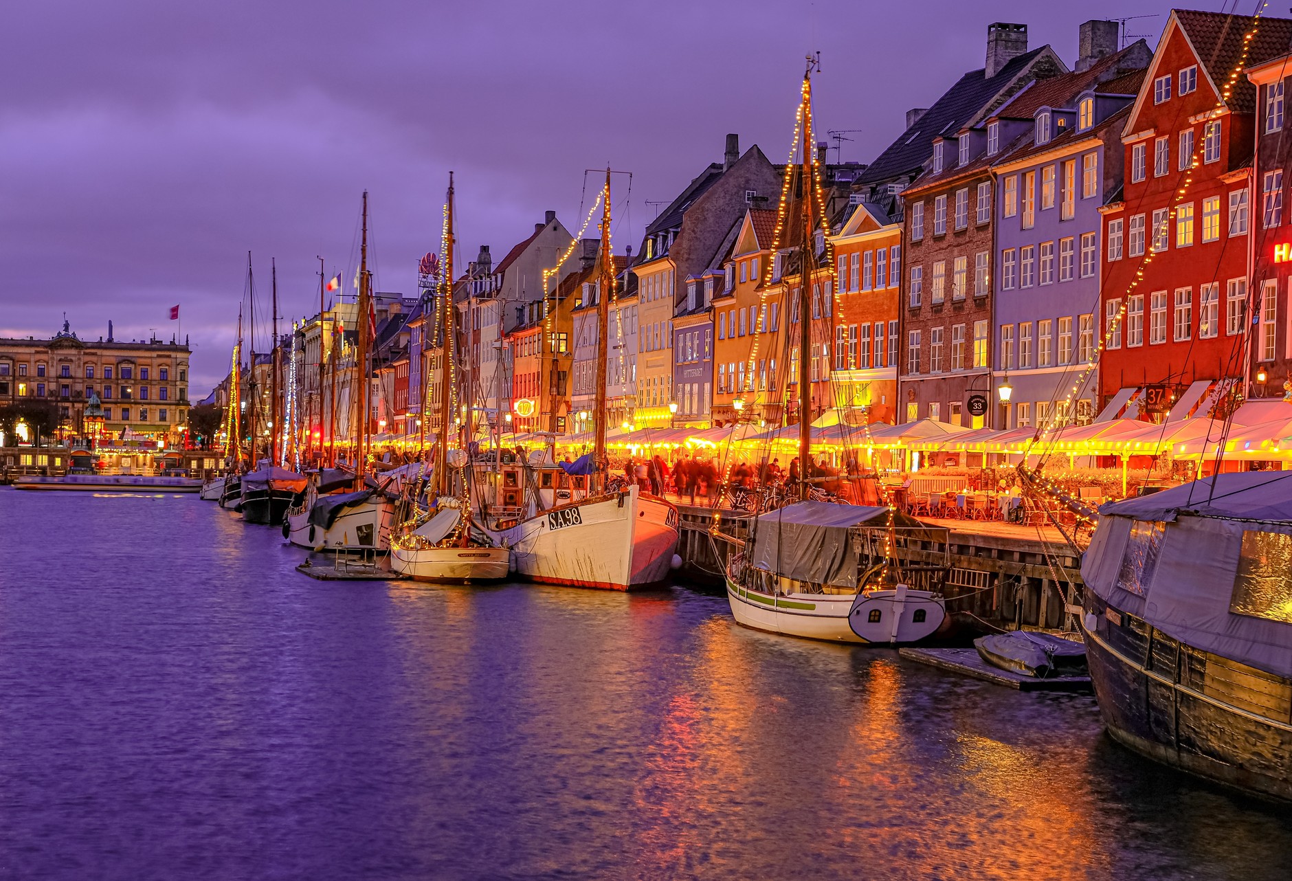 Copenhagen, the capital of Denmark. Illustrative photo