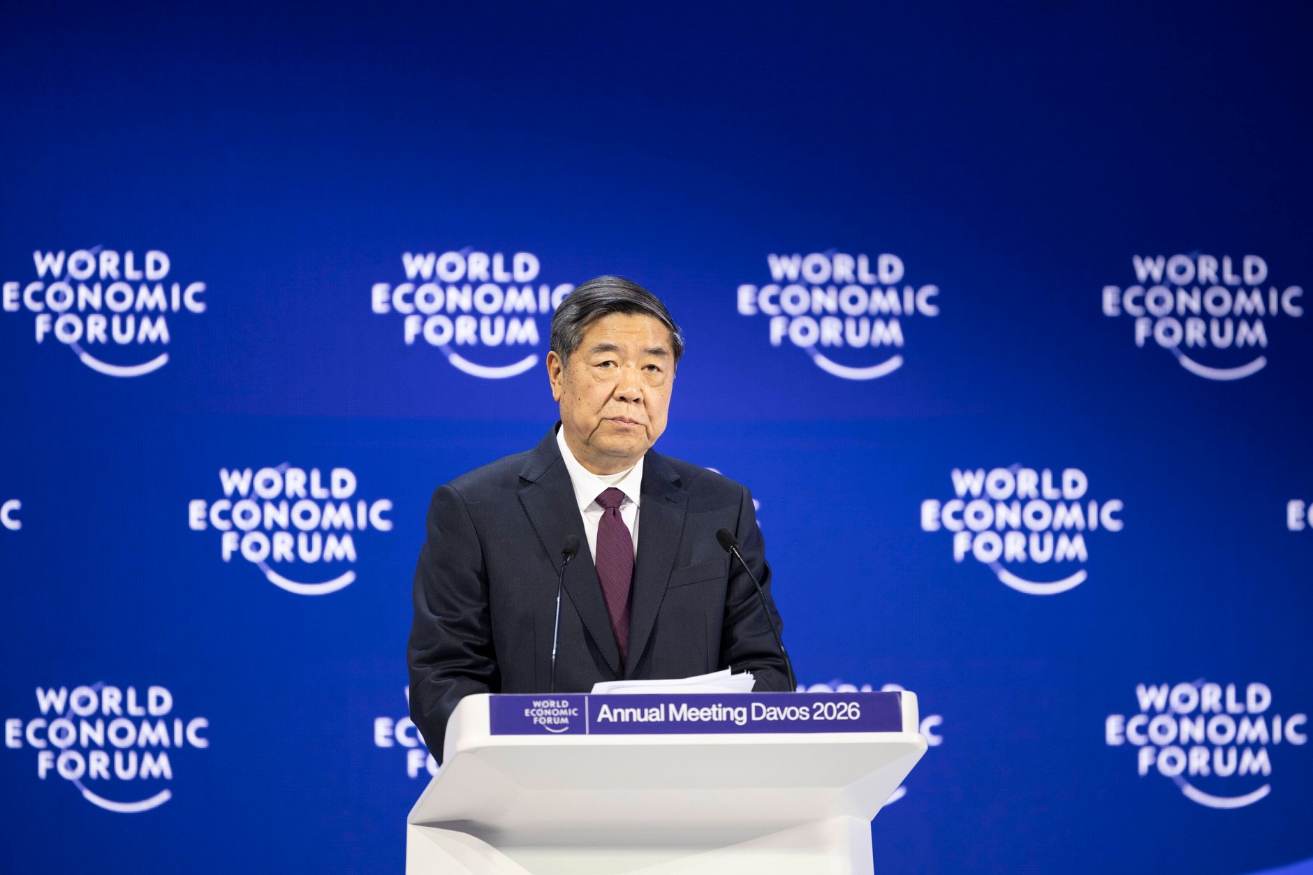 He Lifeng, Deputy Prime Minister of China, World Economic Forum in Davos, January 20, 2026.