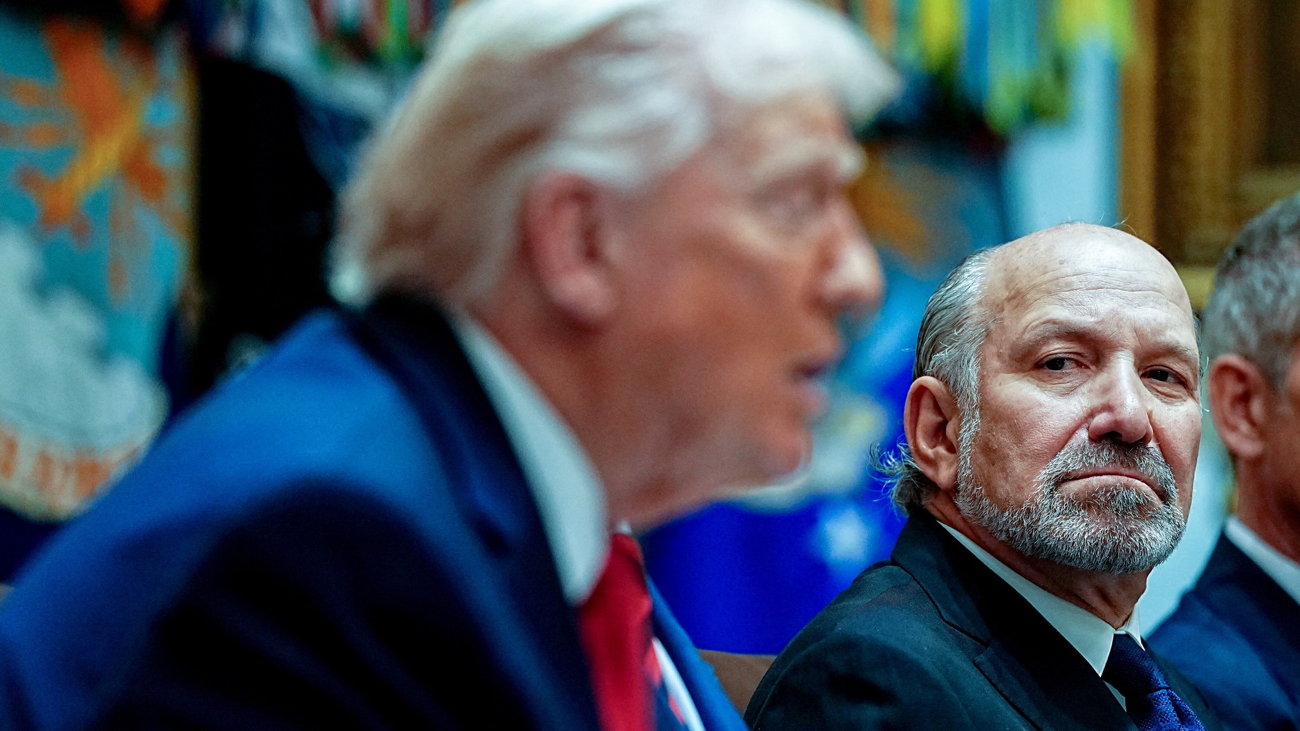Donald Trump, president of the United States, and Howard Lutnick, secretary of commerce, during a cabinet meeting. Washington, January 29, 2026