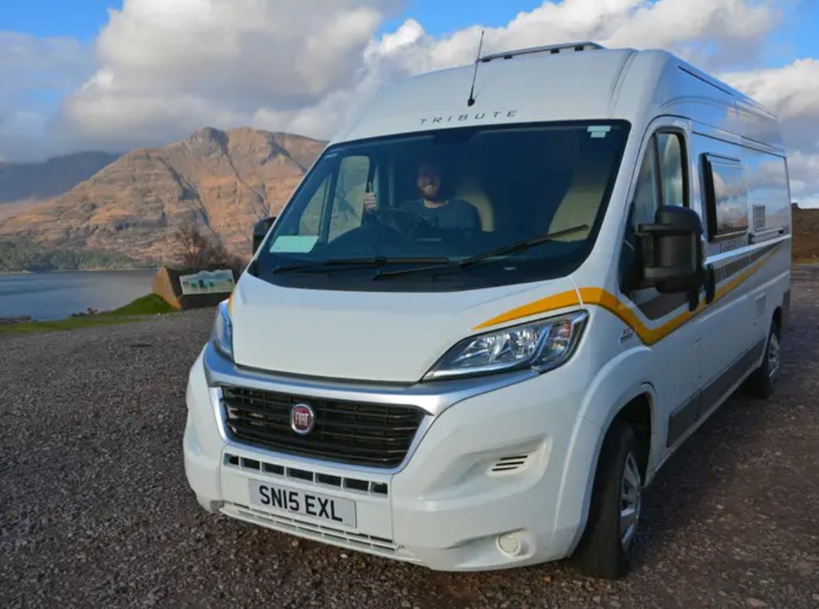 The couple's adventures included a camper trip around Scotland