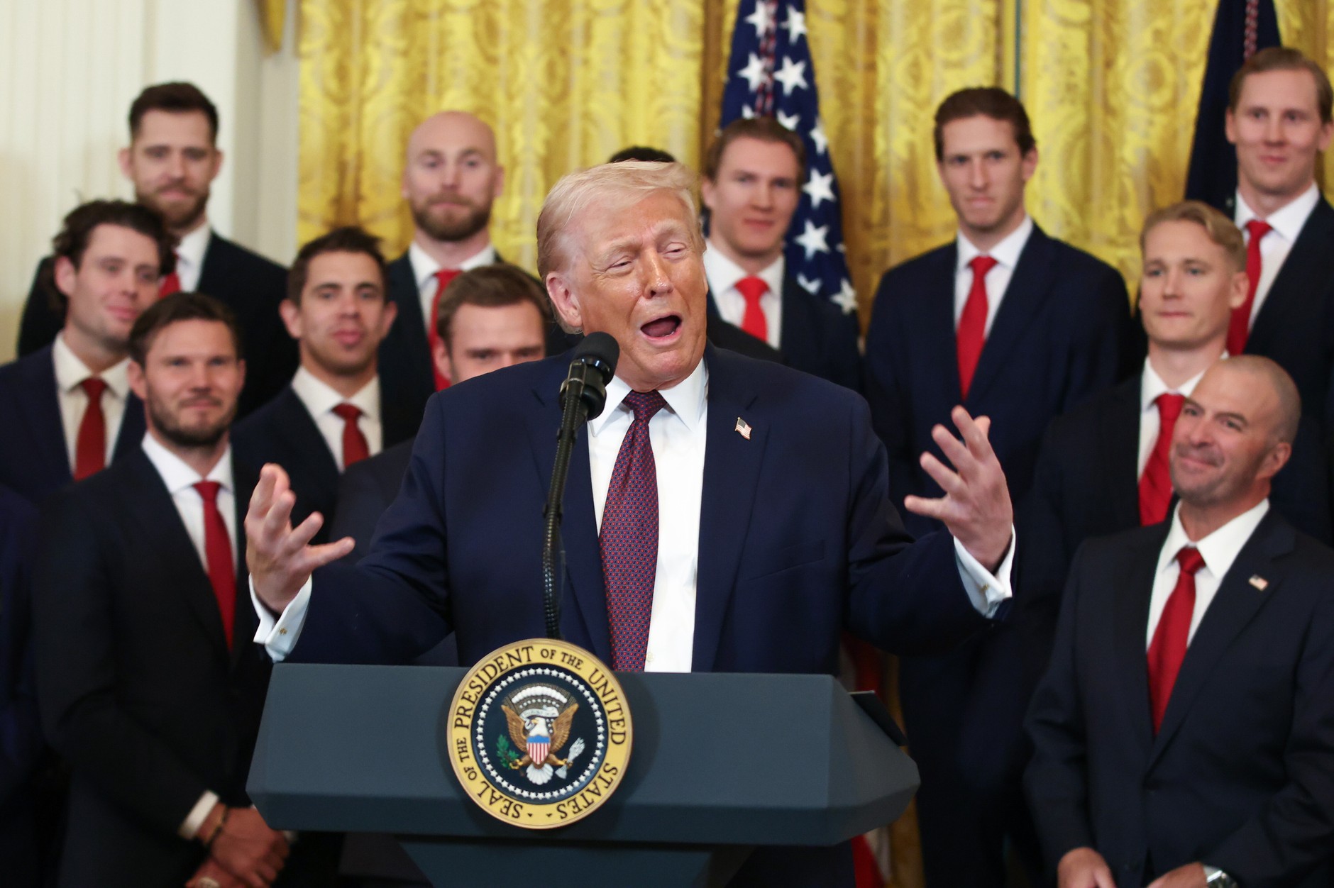 Donald Trump, president of the USA, in the White House. Washington, January 15, 2025