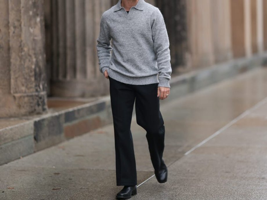 The new men's office fashion uniform is much more casual than the old three-piece suits.