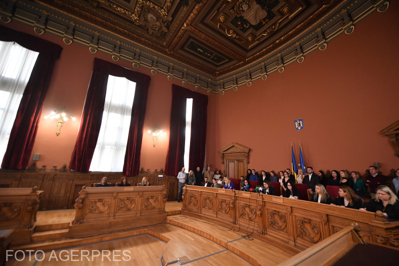 The Bucharest Court of Appeal press conference on December 11, 2025. Photo: Grigore Popescu / Agerpres