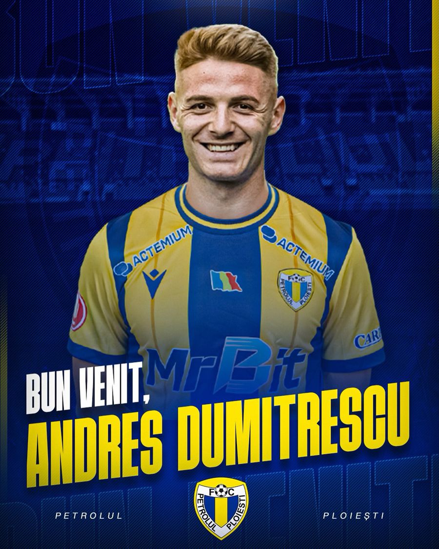 Andres Dumitrescu was officially presented at Petrolul