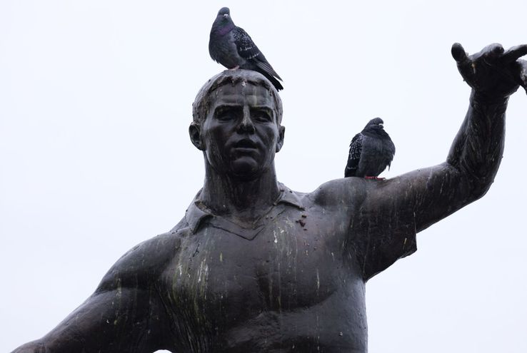 The statue of the late Cătălin Hîldan / PHOTO: Andrei Furnigă (GSP)