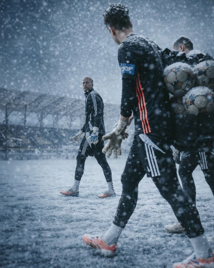What would Superliga matches look like if they were played in the snow. Photo: Dan Filipciuc