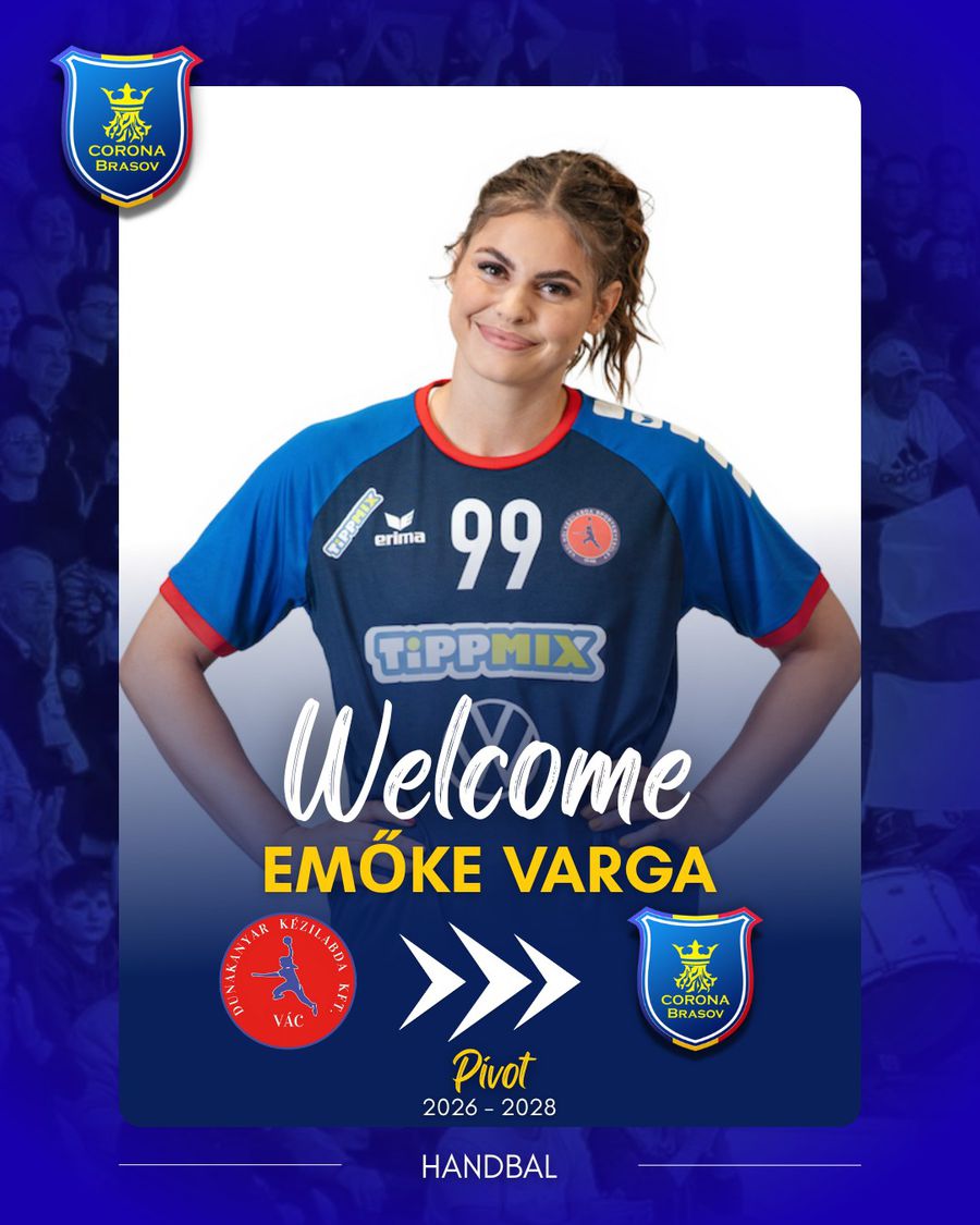 Emőke Varga is the new player from Corona Brașov // photo: Facebook Corona Brașov scores in transfers » It brought a triple winner of the Champions League