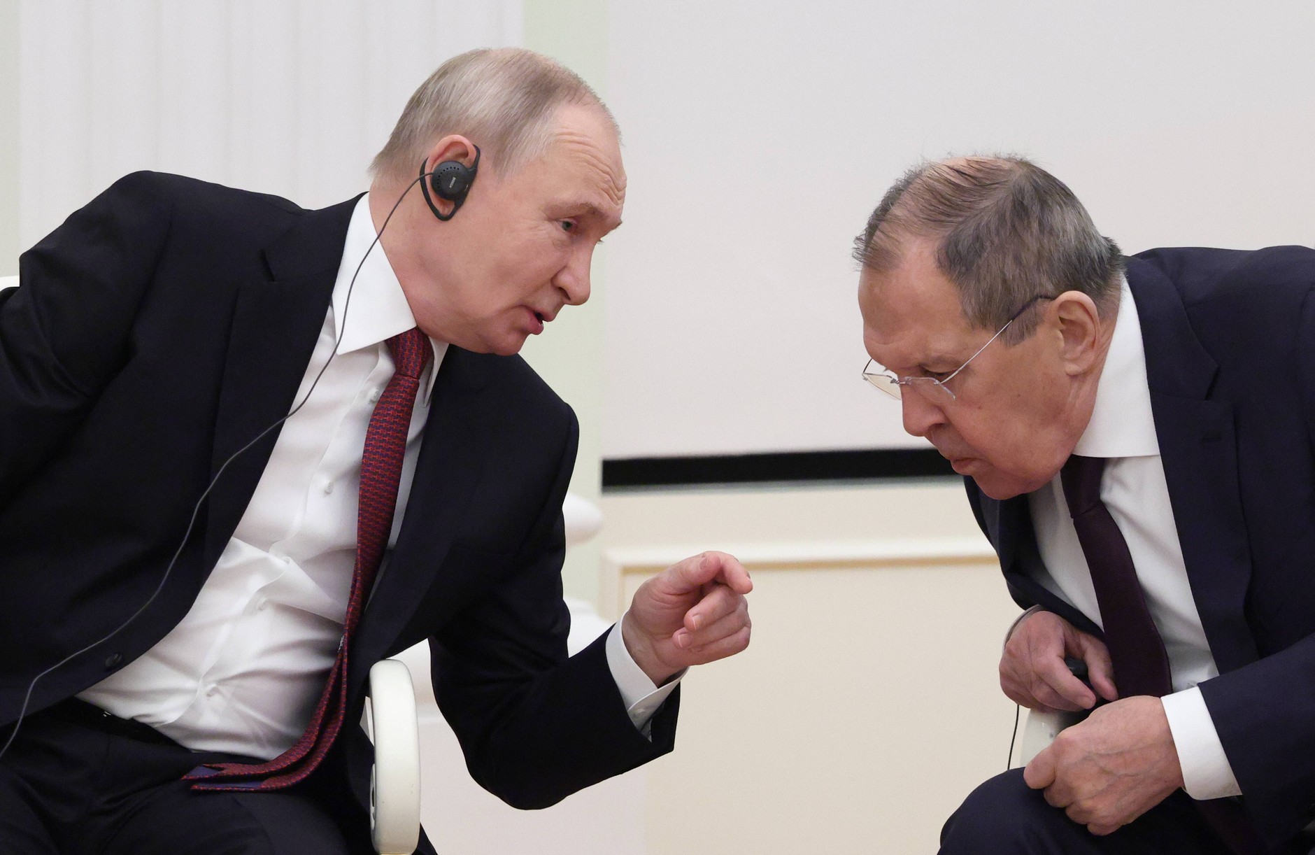 Vladimir Putin, President of Russia, and Sergei Lavrov, Minister of Foreign Affairs. Moscow, January 22, 2026
